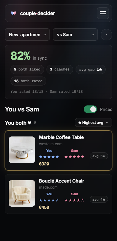 Match insights in Pick For Two