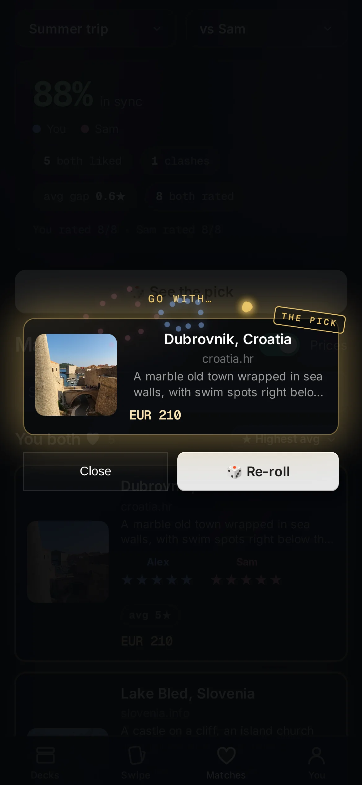 The Pick for us reveal in Pick For Two